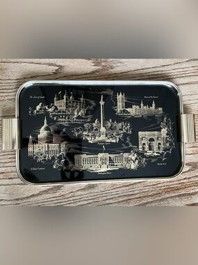 Vintage Woodmet cocktail tray London England